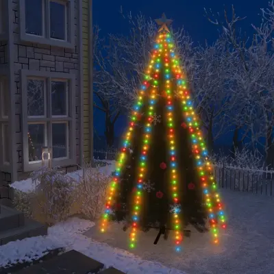 The Living Store Lučke za novoletno jelko 400 LED lučk barvne 400 cm - Lučke Za Novoletno Jelko