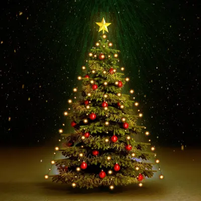 The Living Store Lučke za novoletno jelko 150 LED lučk 150 cm - Lučke Za Drevesce