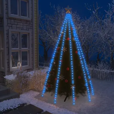 The Living Store Lučke za novoletno jelko 400 LED lučk modre 400 cm - Lučke Za Novoletno Jelko