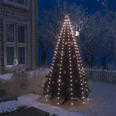 The Living Store Lučke za novoletno jelko 250 LED lučk 250 cm - Lučka Za Drevo
