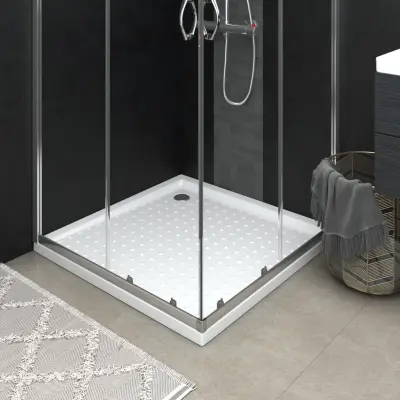 The Living Store Tuš kad s pikami bela 90x90x4 cm ABS - Kad Za Tuš