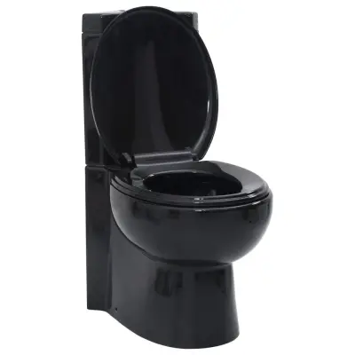 Keramična WC školjka kotna črna - WC Školjka