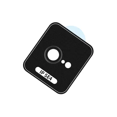 3-delni komplet zaščite za objektiv kamere za iPhone SE4 Black