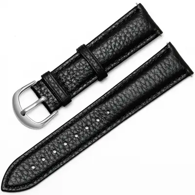 Zapestnica za uro z vzorcem Litchi Black 16 mm