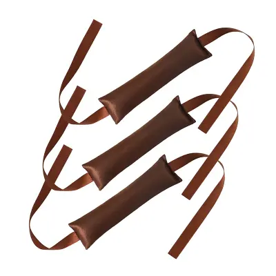 Toplotno odporne gumice za lase - 3 paketi Brown