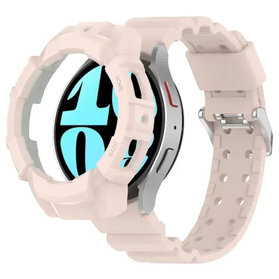 Komplet ohišja in paščka za Samsung Galaxy Watch Pink 44 mm Samsung Galaxy Watch 6 44 mm