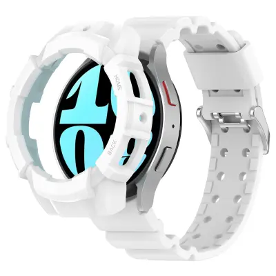 Komplet ohišja in paščka za Samsung Galaxy Watch White 40 mm Samsung Galaxy Watch 7 40 mm