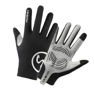 Nove športne fitnes rokavice za ribolov na prostem z dolgimi prsti Black M