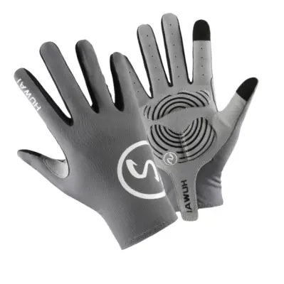 Nove športne fitnes rokavice za ribolov na prostem z dolgimi prsti Grey M