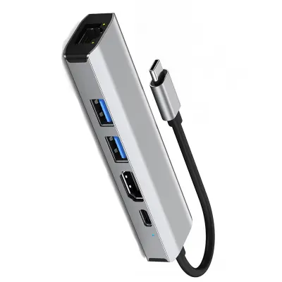 Priklopna postaja 5-v-1 s 4K HDMI, 100 W PD in gigabitnim ethernetom