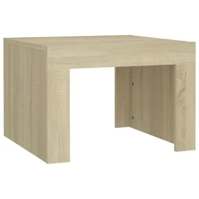 Klubska mizica - kavna mizica - Nizka mizica sonoma hrast 50x50x35 cm iverna plošča