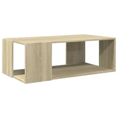 Klubska mizica - kavna mizica - Nizka mizica sonoma hrast 89,5x48x30 cm inženirski les