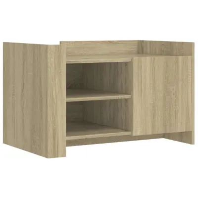 Klubska mizica - kavna mizica - Nizka mizica sonoma hrast 80x50x50 cm konstruiran les