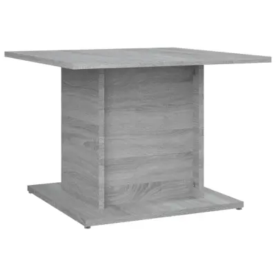 Klubska mizica - kavna mizica - Nizka mizica siva sonoma 55,5x55,5x40 cm iverna plošča