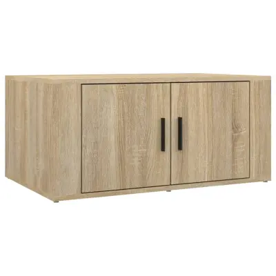 Klubska mizica - kavna mizica - Nizka mizica sonoma hrast 80x50x36 cm inženirski les