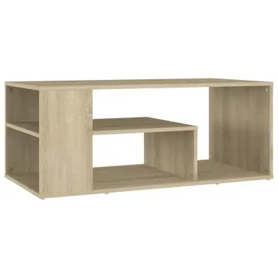 Klubska mizica - kavna mizica - Nizka mizica sonoma hrast 100x50x40 cm iverna plošča