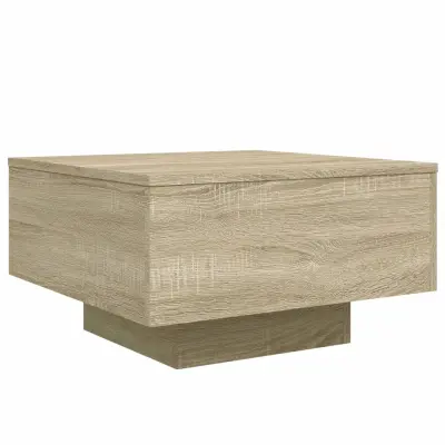 Klubska mizica - kavna mizica - Nizka mizica sonoma hrast 55x55x31 cm inženirski les