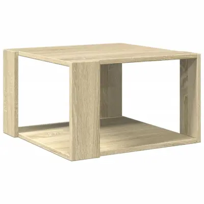 Klubska mizica - kavna mizica - Nizka mizica sonoma hrast 51,5x51,5x30 cm inženirski les
