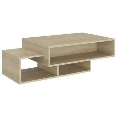 Klubska mizica - kavna mizica - Nizka mizica sonoma hrast 105x55x32 cm iverna plošča