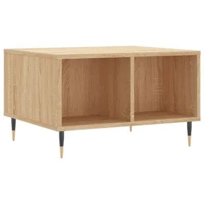 Klubska mizica - kavna mizica - Nizka mizica sonoma hrast 60x50x36,5 cm inženirski les