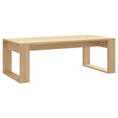 Klubska mizica - kavna mizica - Nizka mizica sonoma hrast 102x50x35 cm inženirski les