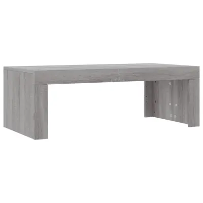 Klubska mizica - kavna mizica - Nizka mizica siva sonoma 102x50x36 cm inženirski les
