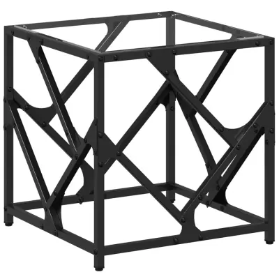 Klubska mizica - kavna mizica - Nizka mizica s stekleno površino 40x40x41 cm jeklo