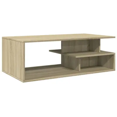 Klubska mizica - kavna mizica - Nizka mizica sonoma hrast 102x55x35 cm inženirski les