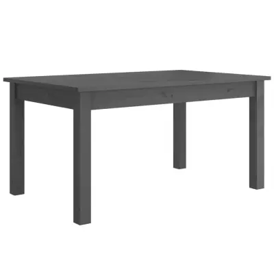 Klubska mizica - kavna mizica - Nizka mizica siva 80×50×40 cm trdna borovina