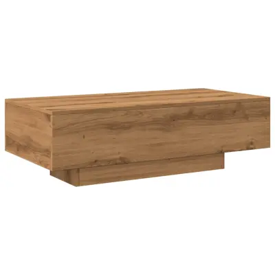 Klubska mizica - kavna mizica - Nizka mizica artisan hrast 100x49,5x31 cm inženirski les