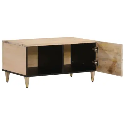 Klubska mizica - kavna mizica - Nizka mizica 80x50x40 cm trden mangov les