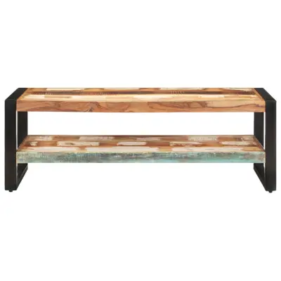 Klubska mizica - kavna mizica - Nizka mizica 120x60x40 cm trden predelan les