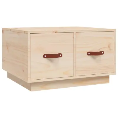 Klubska mizica - kavna mizica - Nizka mizica 60x53x35 cm trdna borovina