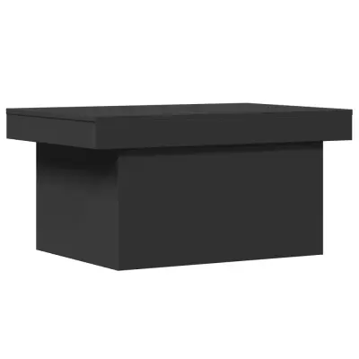 Klubska mizica - kavna mizica - Nizka mizica črna 100x55x40 cm inženirski les