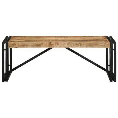 Klubska mizica - kavna mizica - Nizka mizica 100x50x35 cm trden robusten mangov les