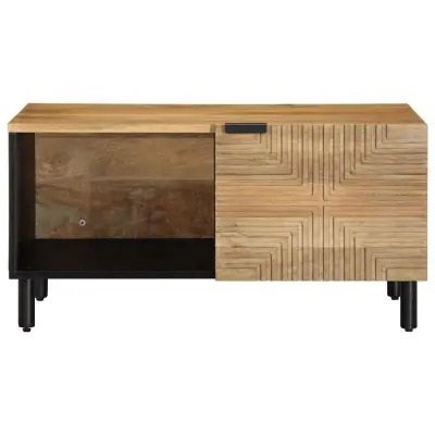 Kava miza - kavna mizica - Nizka mizica Brown 80x50x40 cm Masivni les Mango
