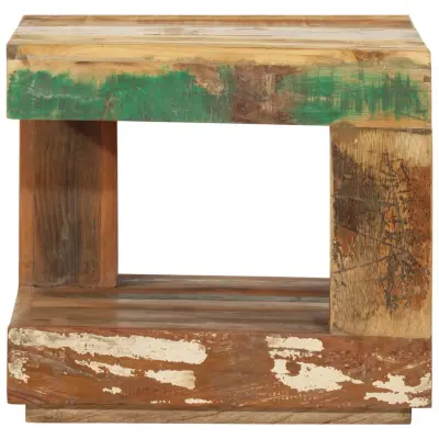 Klubska mizica - kavna mizica - Nizka mizica 45x45x40 cm trden mangov les