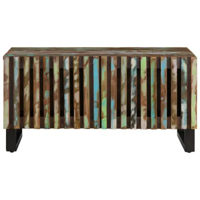 Klubska mizica - kavna mizica - Nizka mizica 80x51x40 cm trden akacijev les