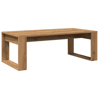 Klubska mizica - kavna mizica - Nizka mizica artisan hrast 102x50x35 cm inženirski les