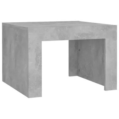Klubska mizica - kavna mizica - Nizka mizica betonsko siva 50x50x35 cm iverna plošča