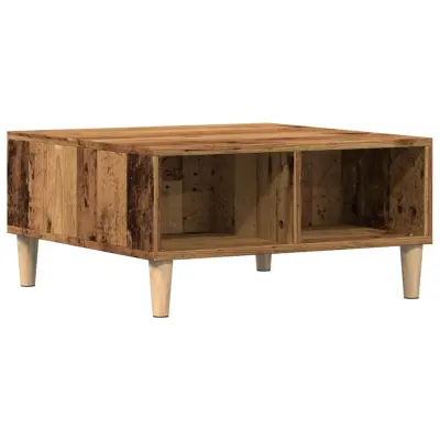 Kava miza - kavna mizica - Nizka mizica Old Wood 60x60x30 cm Inženirski les