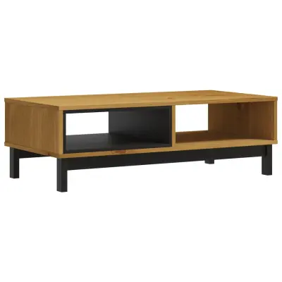 Klubska mizica - kavna mizica - Nizka mizica FLAM 100x50x32,5 cm trdna borovina