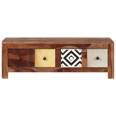 Klubska mizica - kavna mizica - Nizka mizica 90x50x30 cm trden palisander