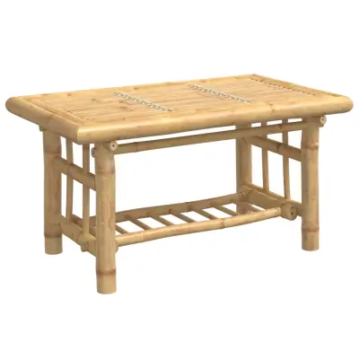 Klubska mizica - kavna mizica - Nizka mizica 70x45x36 cm bambus