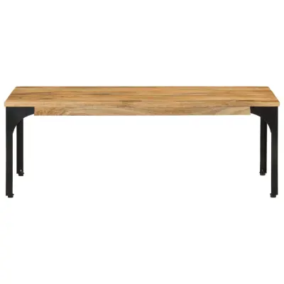 Klubska mizica - kavna mizica - Nizka mizica 100x55x35 cm trden mangov les