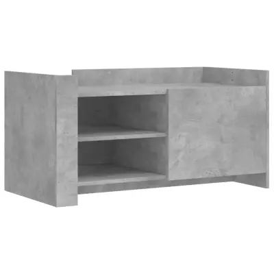 Klubska mizica - kavna mizica - Nizka mizica betonsko siva 100x50x50 cm inženirski les