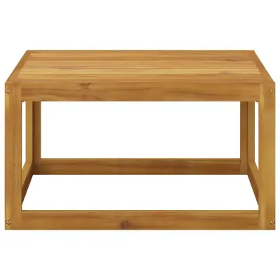 Klubska mizica - kavna mizica - Nizka mizica 68x68x29 cm trden akacijev les