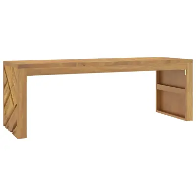 Klubska mizica - kavna mizica - Nizka mizica 110x35x38 cm trdna tikovina