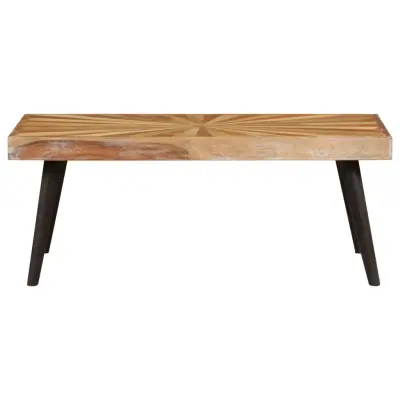 Klubska mizica - kavna mizica - Nizka mizica iz trdnega mangovega lesa 90x55x36 cm