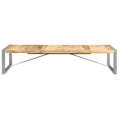 Klubska mizica - kavna mizica - Nizka mizica 180x90x40 cm robusten mangov les